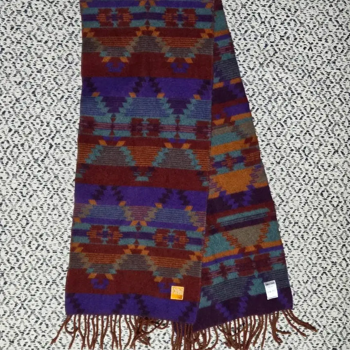 [BUNJANG] Vintage Navajo Pattern Wool Muffler / 빈티지 나바호 패턴 울 머플러