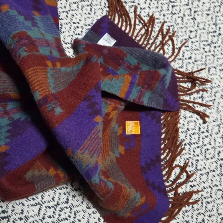 [BUNJANG] Vintage Navajo Pattern Wool Muffler / 빈티지 나바호 패턴 울 머플러