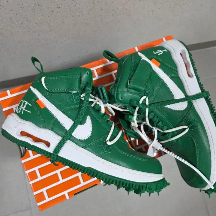 [BUNJANG] Nike Off-White Air Force 1 Green / 나이키 x 오프화이트 에어포스1 그린