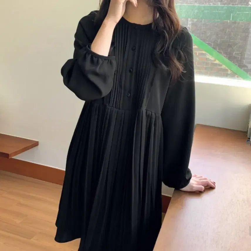 [BUNJANG] 98℃ Veruca Pleated Dress / 98도씨 베루카 플리츠 원피스