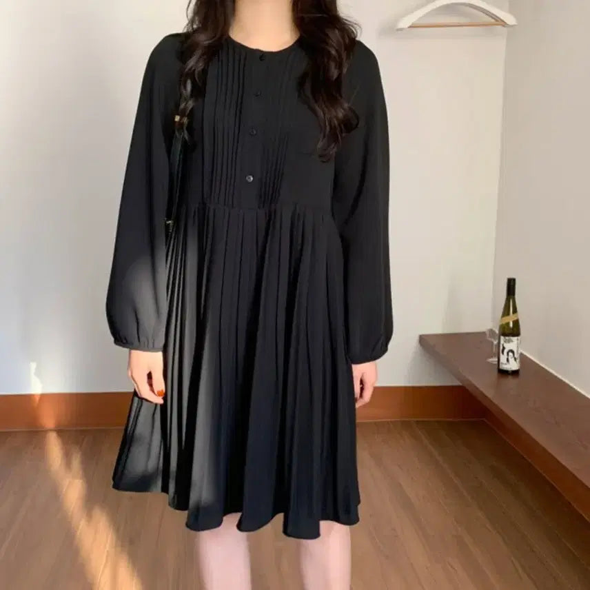 [BUNJANG] 98℃ Veruca Pleated Dress / 98도씨 베루카 플리츠 원피스