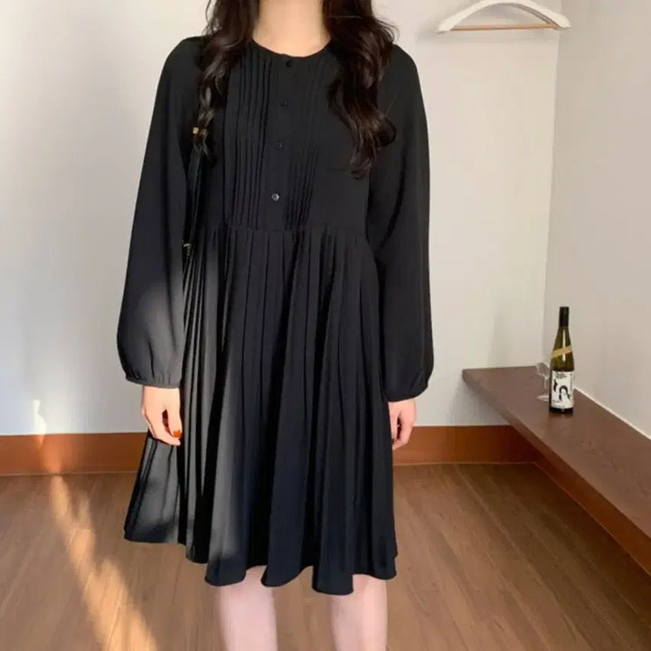 [BUNJANG] 98℃ Veruca Pleated Dress / 98도씨 베루카 플리츠 원피스