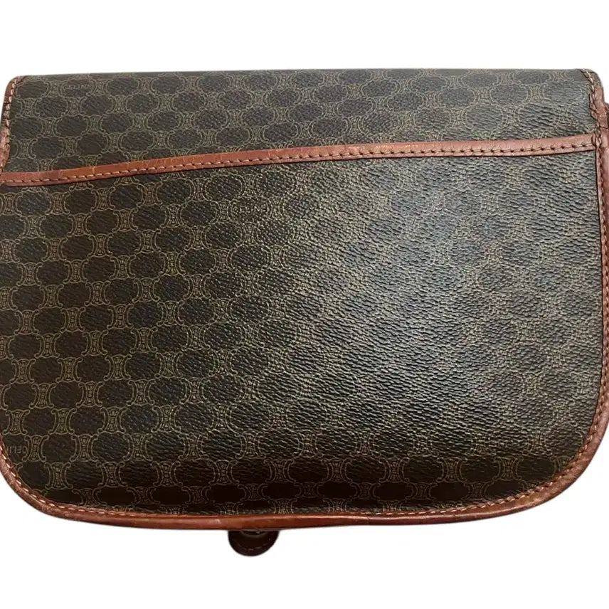 [BUNJANG] Celine Macadam Shoulder Bag / 셀린느 마카담 숄더백 브라운