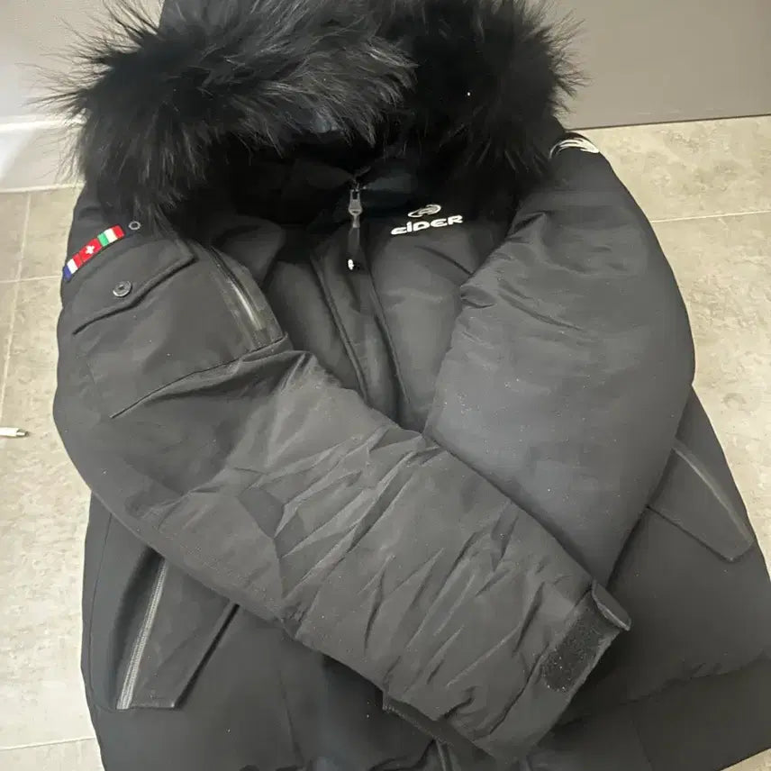 [BUNJANG] Aider Short Padded Jacket Black XL / 아이더 숏패딩 블랙 XL