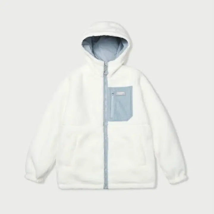 [BUNJANG] Who.A.U Reversible Fleece Jacket / L XL100 후아유 리버서블 후드 웜업 양털 리버시블 자켓 뽀글이 블루