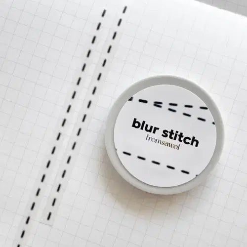 [BUNJANG] From April Blur Stitch Black Tape / 프롬사월 블러 스티치 블랙 마테