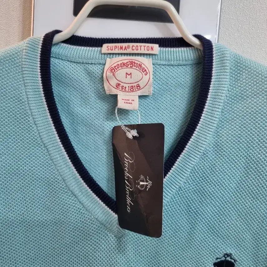 [SOLD OUT] 브룩스 브라더스 V넥 니트 민트색상 M~L