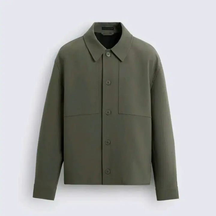 [BUNJANG] ZARA Oversized Shirt Khaki Green / L) 자라 박시핏 오버셔츠 카키색 6861 390 25fw 초록