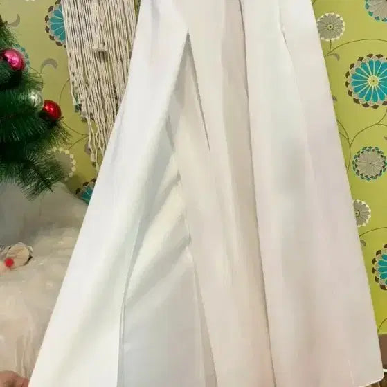 [BUNJANG] White Jumpsuit Wedding Dress / 여신 화이트 점프수트 웨딩룩 파티복