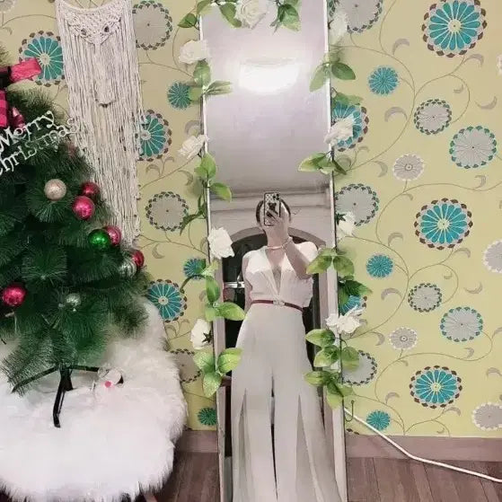 [BUNJANG] White Jumpsuit Wedding Dress / 여신 화이트 점프수트 웨딩룩 파티복