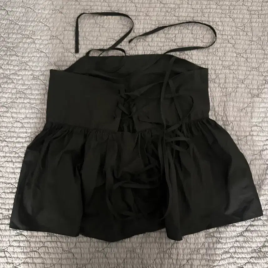 [BUNJANG] Black Cami Blouse / 블랙 끈나시 블라우스