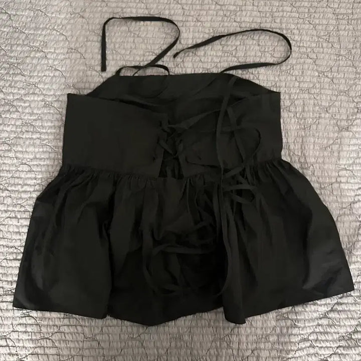 [BUNJANG] Black Cami Blouse / 블랙 끈나시 블라우스