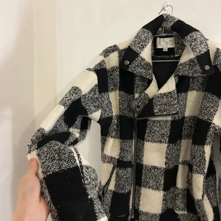 [SOLD OUT] 락시크 일본 빈티지 체크 화이트 퍼 무스탕