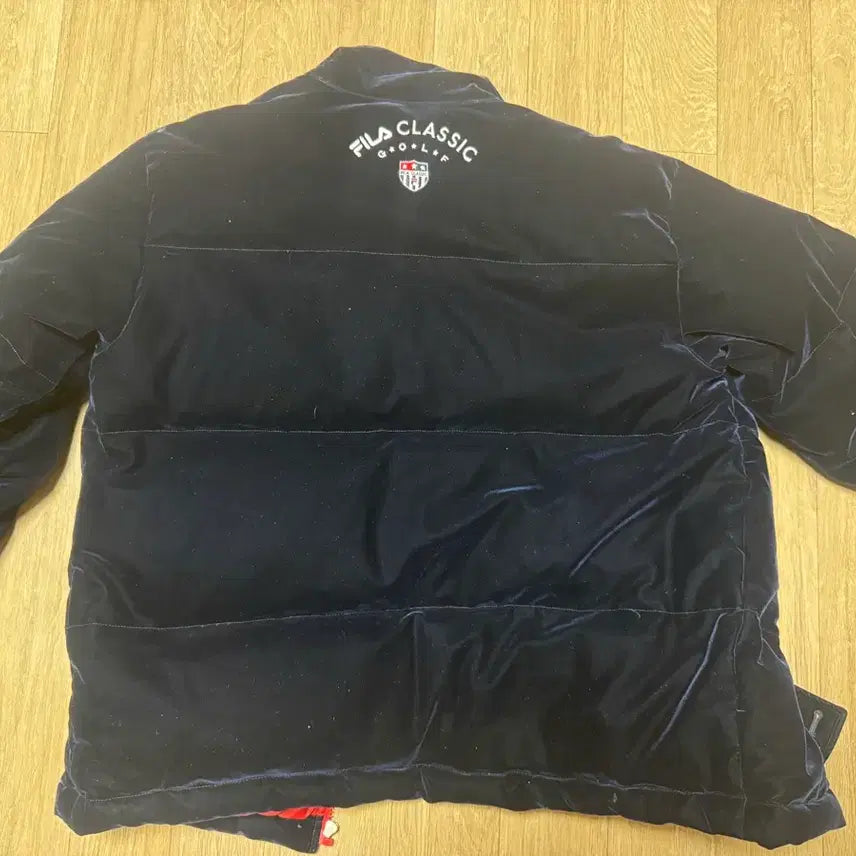 [BUNJANG] Fila Classic Velvet Puffer Jacket / 휠라 클래식 벨벳 푸퍼패딩