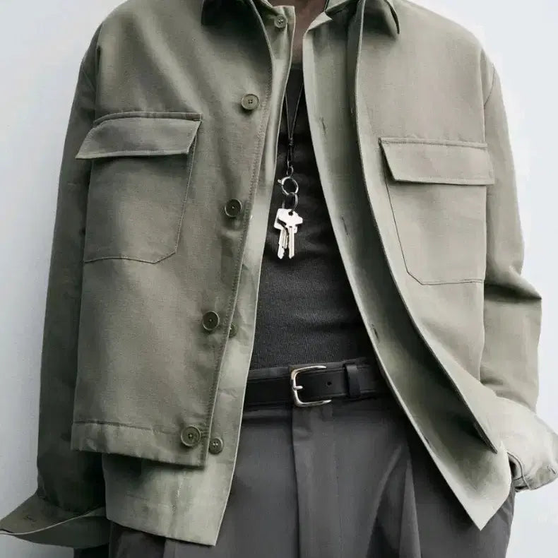 [BUNJANG] ZARA Oversized Pocket Over Shirt Jacket Khaki / L) 자라 25fw 박시핏 포켓 오버셔츠 자켓 카키색 5899 444