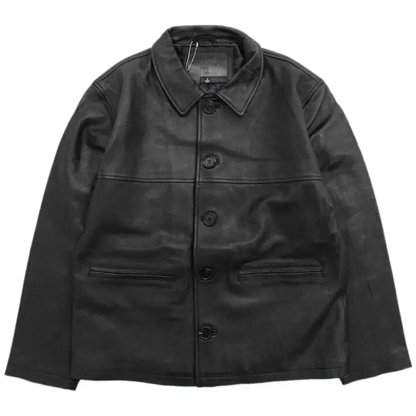 [BUNJANG] Stussy Leather Carcoat Jacket (Size M) / 스투시 레더 카코트 자켓 m