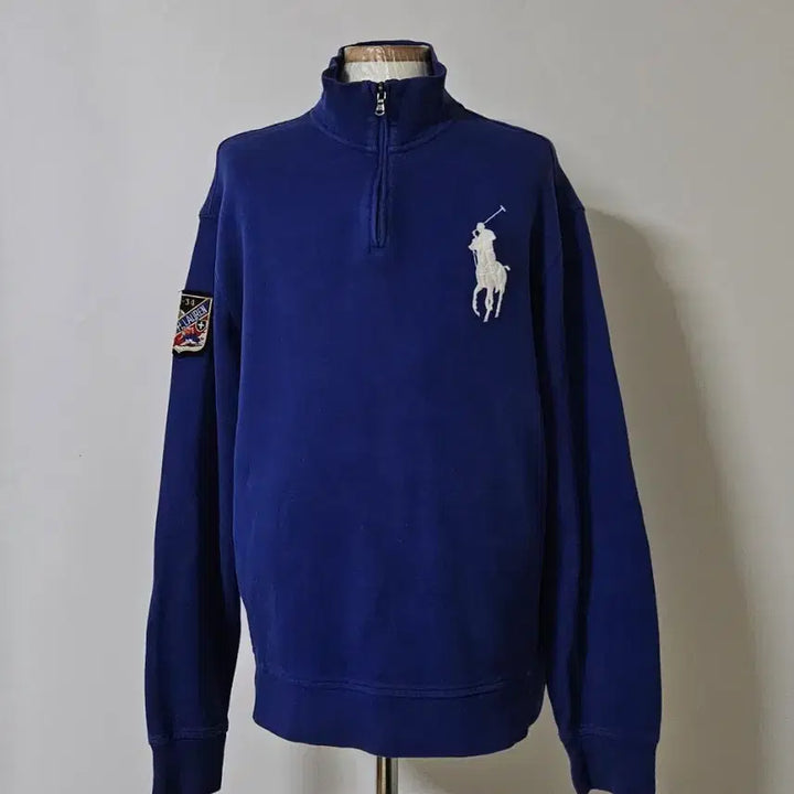 [BUNJANG] Polo Ralph Lauren Big Pony Patch Long Sleeve Half-Zip T-Shirt / 100)폴로랄프로렌 정품 반집업 긴팔티셔츠