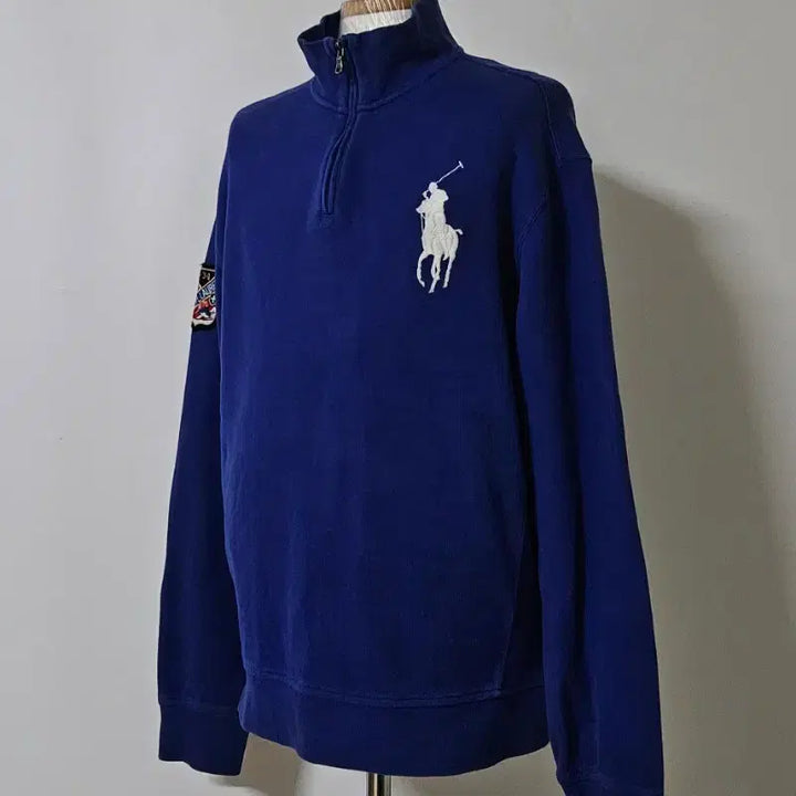 [BUNJANG] Polo Ralph Lauren Big Pony Patch Long Sleeve Half-Zip T-Shirt / 100)폴로랄프로렌 정품 반집업 긴팔티셔츠