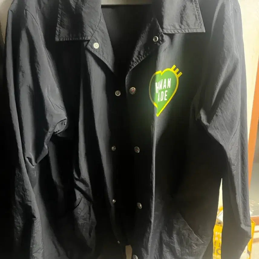 [BUNJANG] Human Made Black Coach Jacket XXL / 휴먼메이드 블랙 코치 자켓 xxl