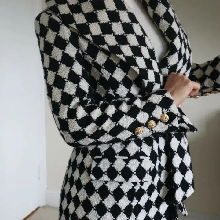 [BUNJANG] Balmain Belted Tweed Coat / 발망 벨티드 여성 트위드 코트