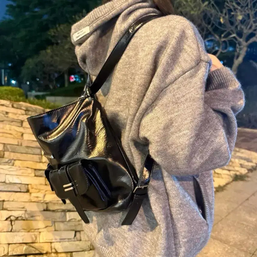 [BUNJANG] Matinkim Black Two-Way Backpack / 마뗑킴 블랙 백팩