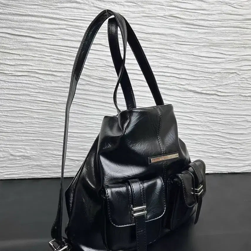 [BUNJANG] Matinkim Black Two-Way Backpack / 마뗑킴 블랙 백팩