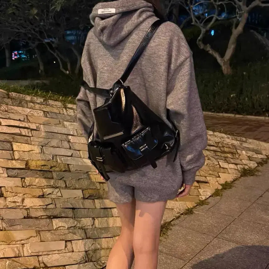 [BUNJANG] Matinkim Black Two-Way Backpack / 마뗑킴 블랙 백팩