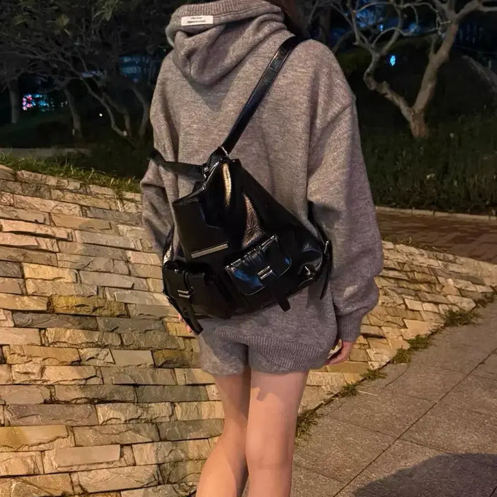 [BUNJANG] Matinkim Black Two-Way Backpack / 마뗑킴 블랙 백팩