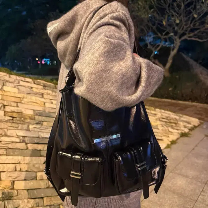 [BUNJANG] Matinkim Black Two-Way Backpack / 마뗑킴 블랙 백팩