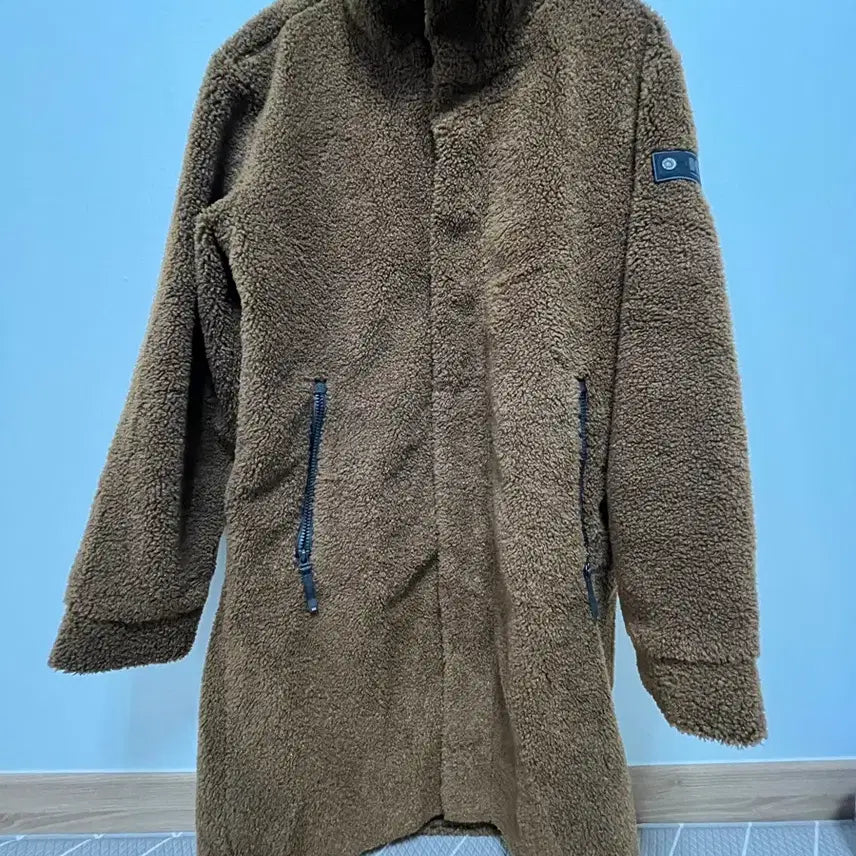 [BUNJANG] Brown Fleece Zip-Up / 브라운 뽀글이 플리스 집업