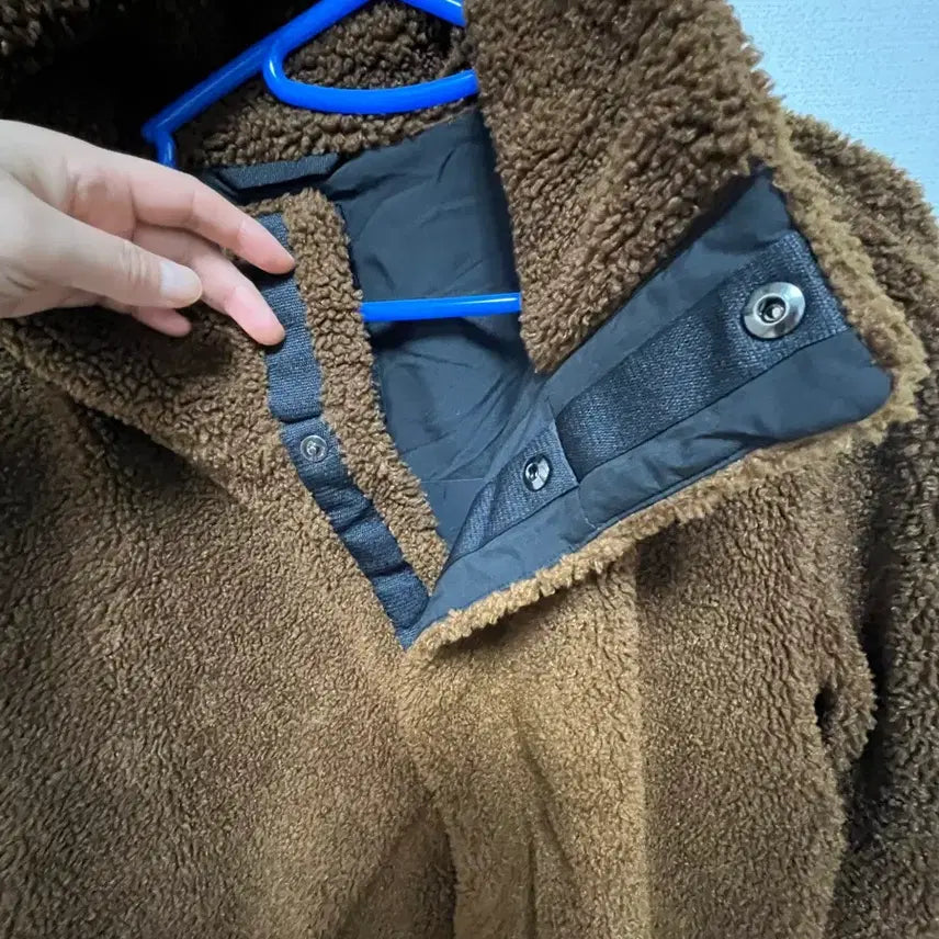 [BUNJANG] Brown Fleece Zip-Up / 브라운 뽀글이 플리스 집업