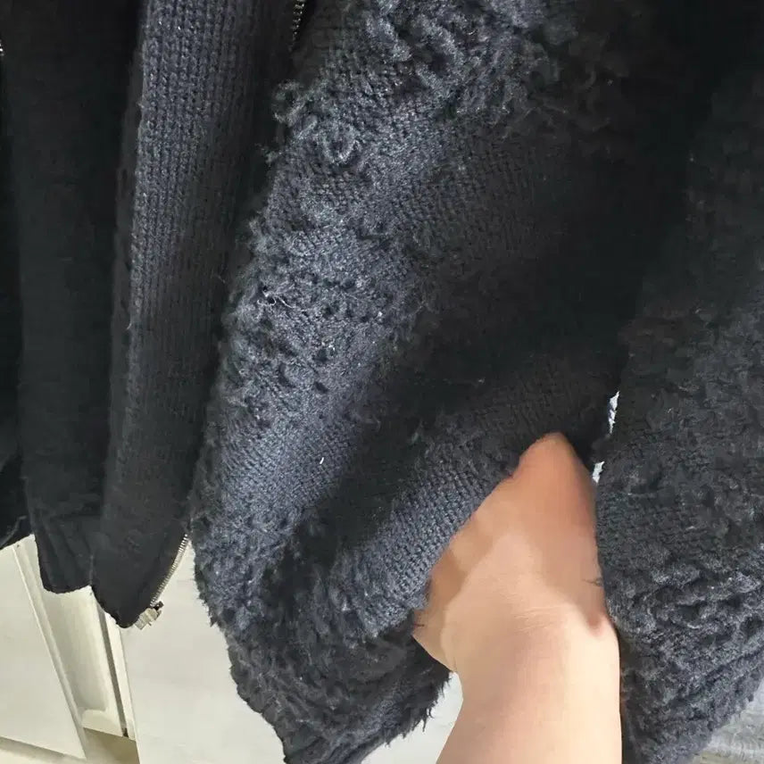 [BUNJANG] YOKE Textured Wool Zip-Up Knit Blouson / YOKE 요크 24FW 자카드 울 집업 니트 블루종