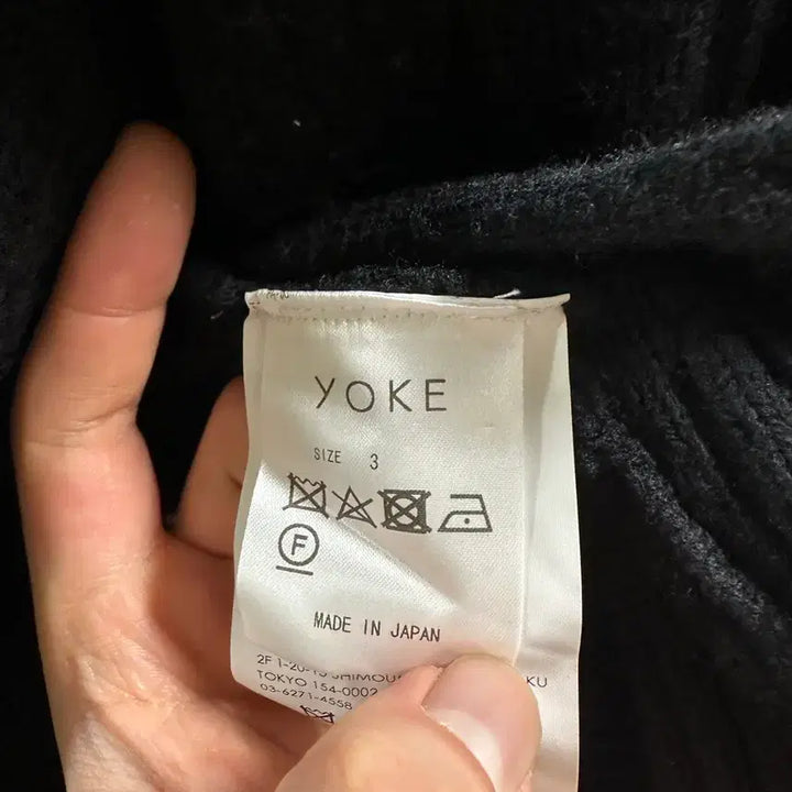 [BUNJANG] YOKE Textured Wool Zip-Up Knit Blouson / YOKE 요크 24FW 자카드 울 집업 니트 블루종