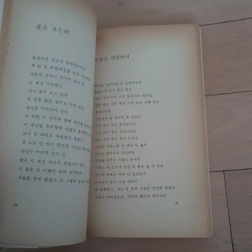 [BUNJANG] Do Jong-hwan 'When the Dinnerware Flower, My Dear' First Edition / 도종환 시집 접시꽃 당신 초판