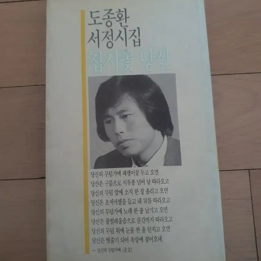 [BUNJANG] Do Jong-hwan 'When the Dinnerware Flower, My Dear' First Edition / 도종환 시집 접시꽃 당신 초판