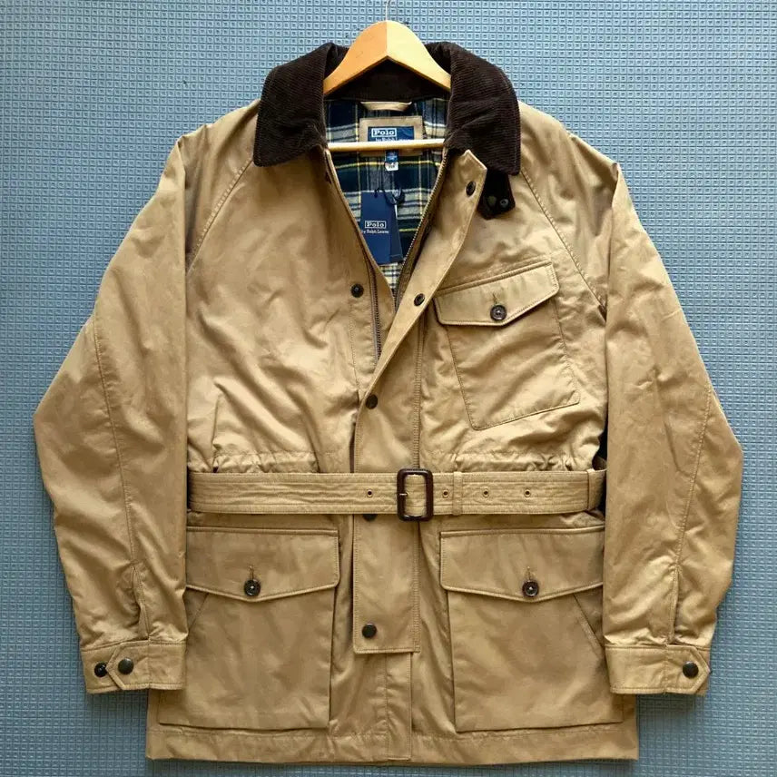 [BUNJANG] Polo Ralph Lauren Belted Trench Jacket / 폴로 랄프로렌 최신형 큐알 벨티드 트렌치 미드 헌팅 자켓