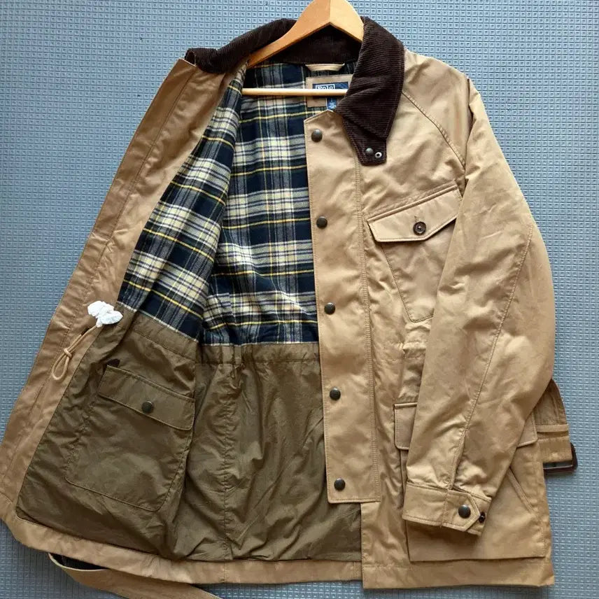 [BUNJANG] Polo Ralph Lauren Belted Trench Jacket / 폴로 랄프로렌 최신형 큐알 벨티드 트렌치 미드 헌팅 자켓