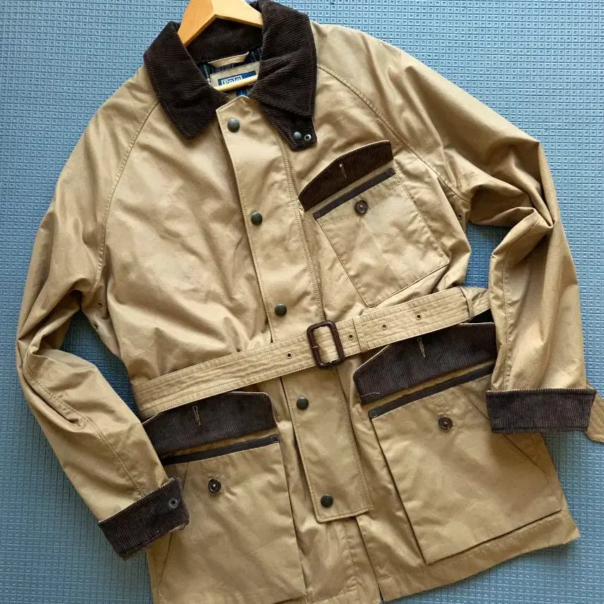 [BUNJANG] Polo Ralph Lauren Belted Trench Jacket / 폴로 랄프로렌 최신형 큐알 벨티드 트렌치 미드 헌팅 자켓