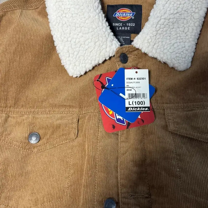 [BUNJANG] The Boyz Q Corduroy Sherpa Jacket / 디키즈 코듀로이 쉐르파 자켓 L 새상품