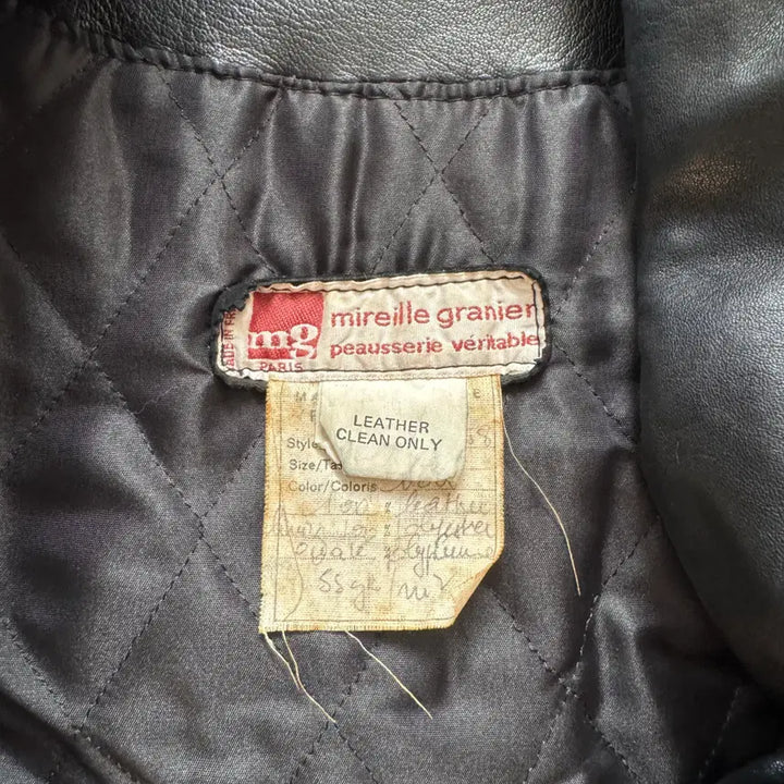 [BUNJANG] MIREILLE Vintage Leather Jacket / MIREILLE 일본빈티지 가죽 자켓 빈티지가죽자켓 xl 105