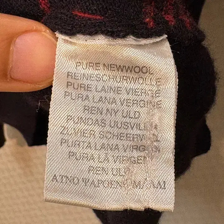 [BUNJANG] Burberry Knitwear Dark Navy L / 이태리 메이드 버버리 100% 버진울 니트