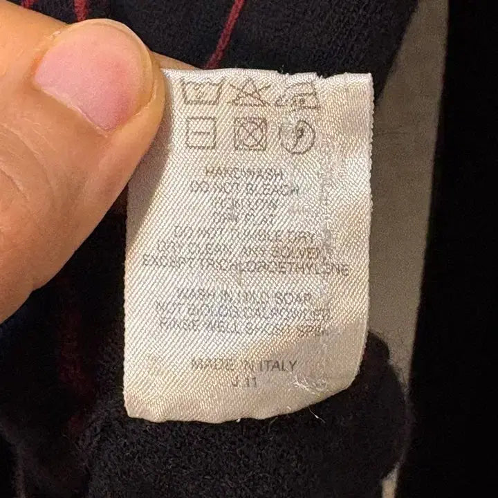 [BUNJANG] Burberry Knitwear Dark Navy L / 이태리 메이드 버버리 100% 버진울 니트