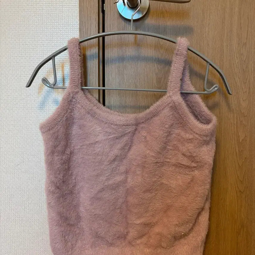 [BUNJANG] Atcorner Fluffy Knit Bustier Top / 앳코너 플러피 니트 뷔스티에 탑
