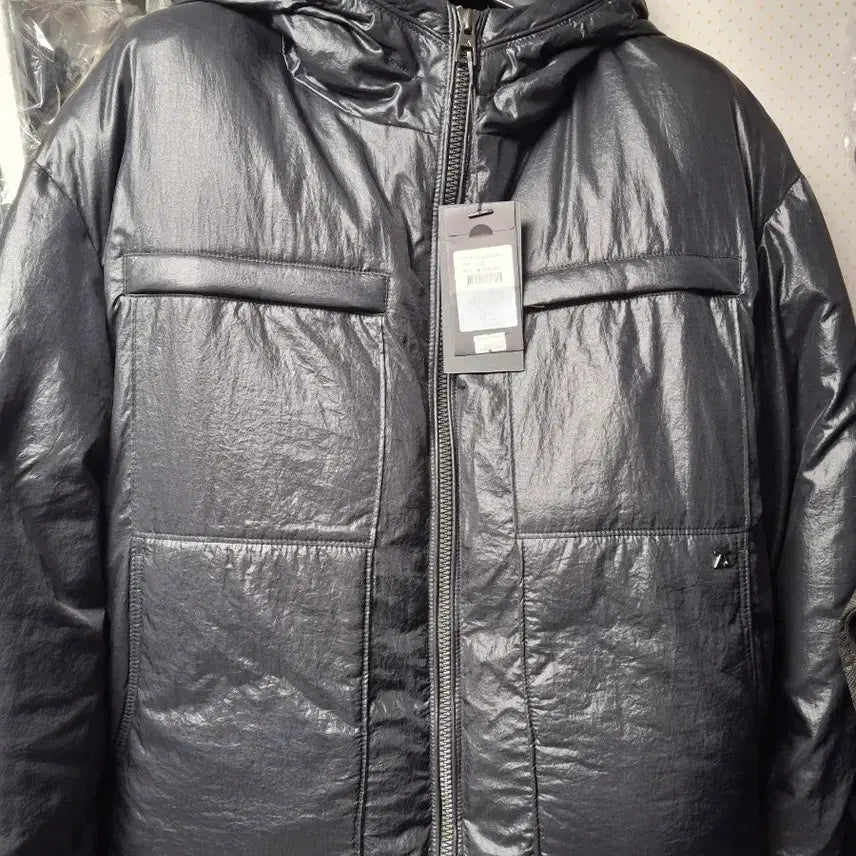 [BUNJANG] ZIOZIO Multi-Pocket Hooded Down Jacket (Black, 105) / 지오송지오 멀티포켓 후드 다운 점퍼 블랙 색상 105 사이즈 새상품