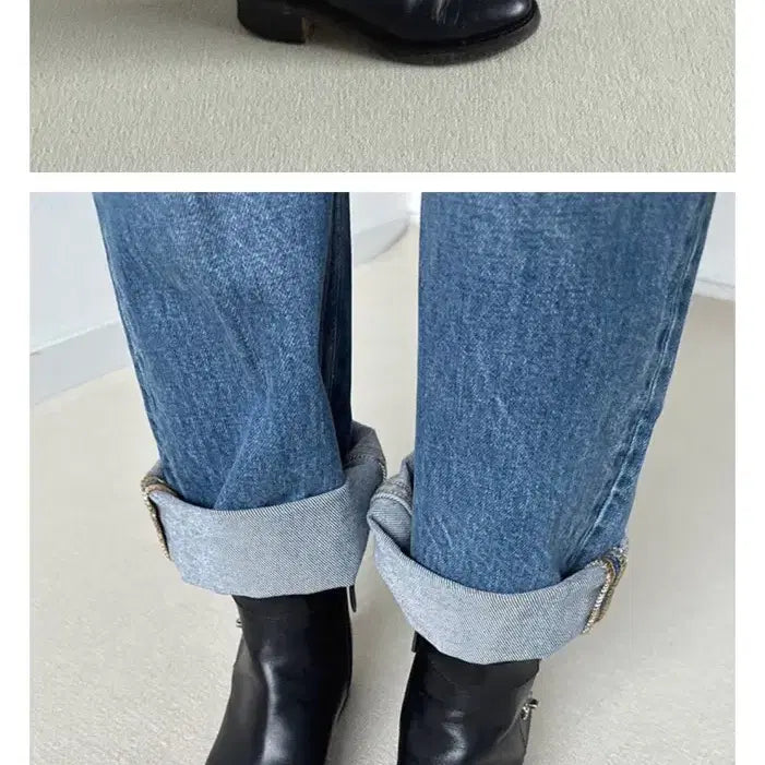 [BUNJANG] Chanel CC Logo Black Ankle Boots / 샤넬 CC 로고 블랙 앵클 부츠
