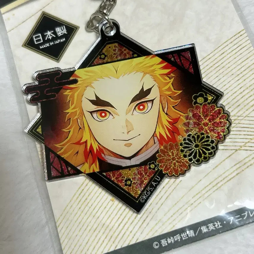 [BUNJANG] Demon Slayer Rengoku Acrylic Keyring / 귀멸의칼날 귀칼 렌고쿠 아크릴 키링