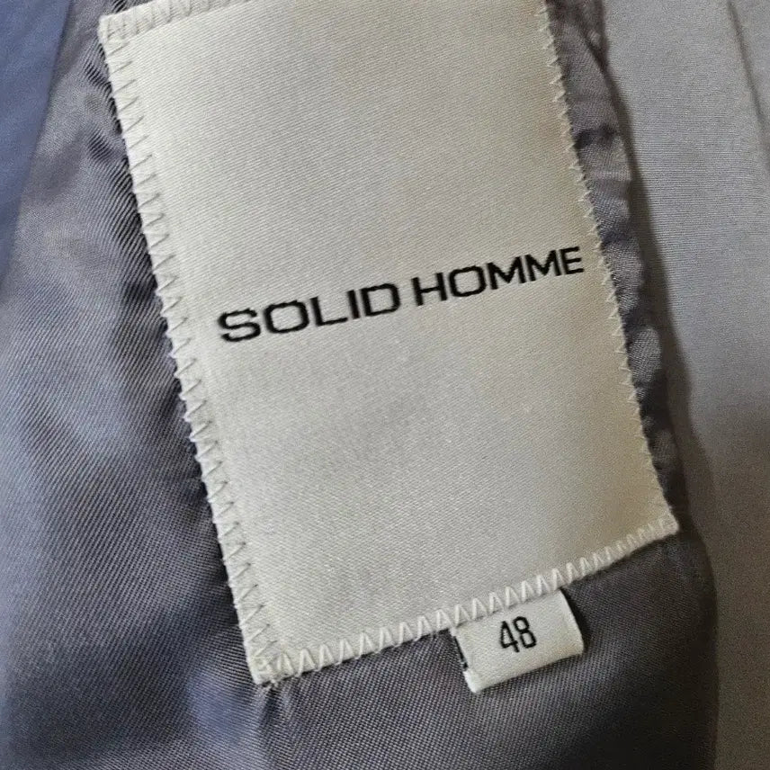 [BUNJANG] Solid Homme Light Gray Trench Coat / 솔리드옴므  라이트 그레이 트렌치코트