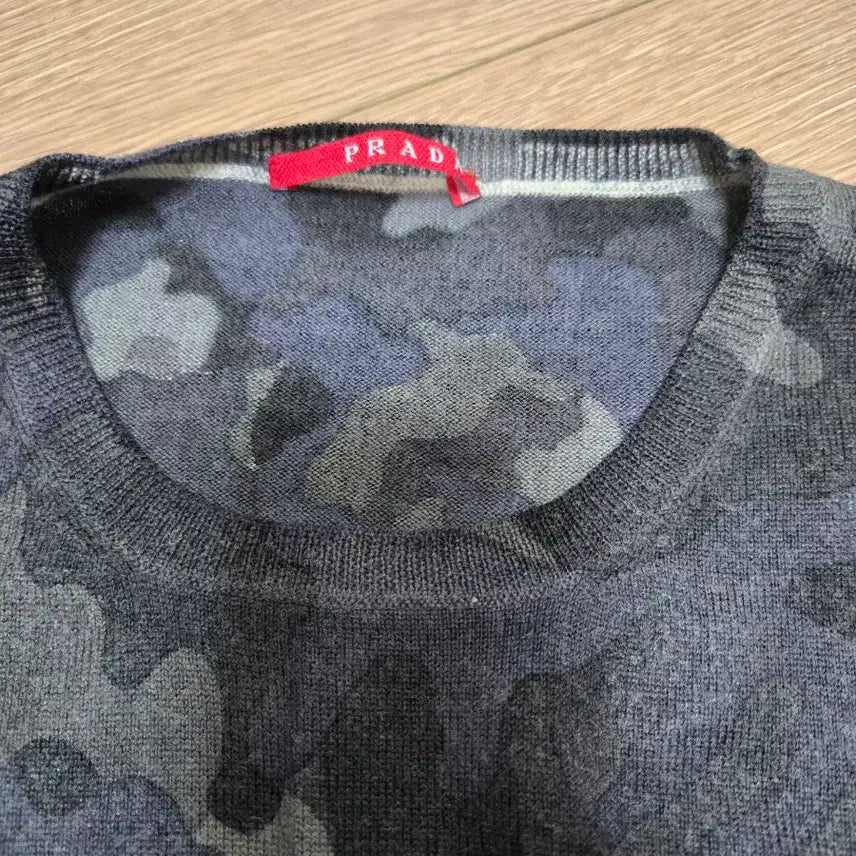 [BUNJANG] Prada Camouflage Knit Sweater / 정품 프라다 카모플라쥬 니트 100