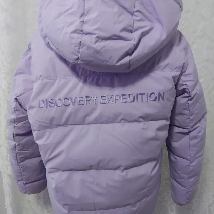 [BUNJANG] Discovery Reversible Faux Shearling Padded Jacket / 디스커버리 연퍼플 양면 뽀글이 패딩점퍼 미사용