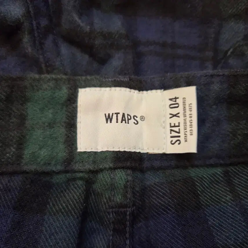 [BUNJANG] WTAPS 19 Jungle Skinny Green Check Pants / 더블탭스 19시즌 정글 스키니 그린 체크